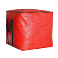 Extra Large Cube Moving Bags (Red, 19"x19"x19") | Heavy Duty, Water-Resistant, Foldable, For Clothes, Bedding, Blankets & Pillows, Reusable Alternative to Moving Boxes - color: Red, size: 19"x19"x19"