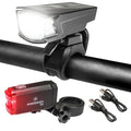 Bike Lights Front and Back LED Bike Light Set. StVZO Rechargeable, for Night Riding, USB Bicycle Light Safety Light Beam for Cars