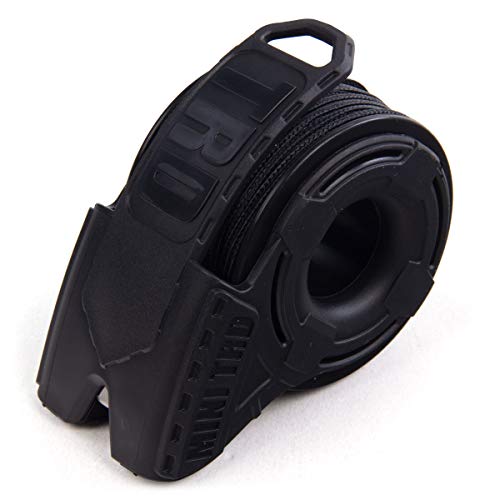 Atwood Rope MFG V2 Micro Utility Cord Rope Dispenser 125ft Tactical Nylon/Polyester Reusable Spool Mini TRD | Cutting Blade, Cord Grip, View Port, Belt Clip