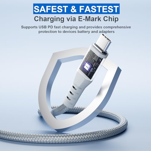 SIQIWO 100W USB C Multi Charging Cable, 4FT-1Pack PD3.0 Fast Charging Cable | 3 in 1 Multiple Charger Cord for iPhone17/16/15/MacBook Pro/Air/iPad/GalaxyS26/S25/ Pixel/Switch/PS5 (Charging Only,100W Max)