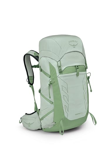 Osprey Tempest 33L Women's Lightweight Hiking Backpack, Green OS - color: Frosty Mint Green/Botanica, size: 33L - Standard Fit