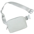 ODODOS Unisex Mini Belt Bag with Adjustable Strap Small Fanny Pack for Workout Running Traveling Hiking, Light Grey - color: Light Grey