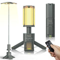 Clemas Telescopic Camping Lights with Remote Control,14000 mAh Rechargeable,6000LM Led Lanterns with Memory Function, Dimmable Magnetic Job Work Light,Tent Lamp,Portable Power Supply IPX5 (Space Gray) - color: 3.6Ft Space Gray