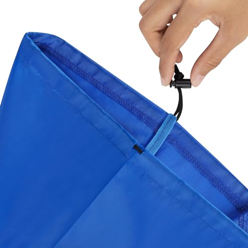 PALTERWEAR Drawstring Bag with Toggle - Nylon Cinch and Ditty Pouch Six-Pack (Blue, 6 x 8 Inch, Set of 6) - color: Blue, size: 6 x 8 Inch