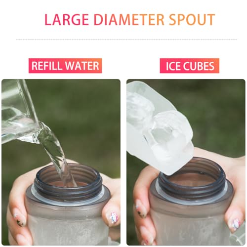 Soft Flasks Soft Running Water Flask Collapsible Soft Water Bottles Small BPA-Free for Sports Hiking Hydration Pack 500 ml/17oz，300 ml/10oz（500ml,red） - color: Red