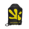 geckobrands Embark 10L Drawstring Backpack – Waterproof, Lightweight Dry Bag for Beach, Hiking, and Light Water Activities - color: Black/Yellow