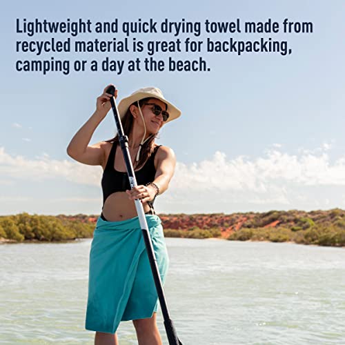 Sea to Summit Drylite Towel, Lightweight Camping and Travel Towel - color: Moonlight Blue, size: Small