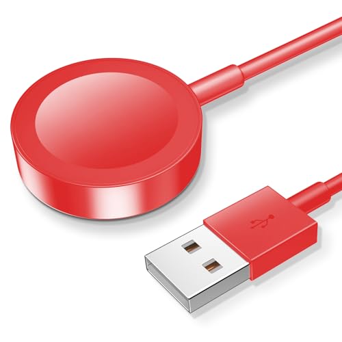2026 Upgraded Magnetic Fast Charging Cable for Apple Watch Charger - color: Red, size: 1.0M