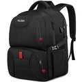Extra Large Backpack for Men 50L, Insulated Cooler Lunch Box Backpack, Water Resistant 17inch Travel Laptop Work Bookbag with USB Charging Port,Black - color: Black
