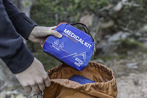 Adventure Medical Kits Mountain Series Medical Kit - Explorer - Emergency Medical First Aid Kit - For 4 People for 7 Days - Comes with a Trauma Pad, Medicine, Guide Book & More