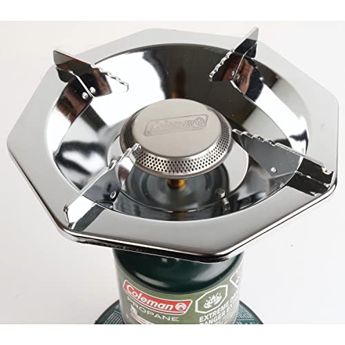 Coleman BottleTop Propane Stove with Adjustable Burner, Portable Camping/Backpacking Cooker with 7650 BTUs of Power for Camping, Tailgating, Grilling, & More - size: 6.62" H x 7.81" W x 7.75" L