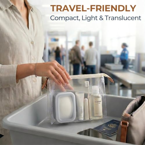 AIMAIAIMAI Compact Leakproof Travel Soap Case, Silicone Travel Soap Container, Portable Soap Box with Drainage Layer, Shatterproof Soap Holder for Bathroom, Gym (Gray) - color: Gray
