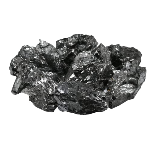 Elite Shungite Stones Chips for Water Purification Tablets, Authentic Karelian Shungite Stones for Shungite Water Bottle (1 Piece, 50-70 gm) - color: Elite Shungite, size: 1 Piece (50-70 g)