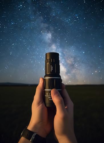 High Power 16X52 Monocular with BAK7 Prism FMC Coating Waterproof Fogproof for Outdoor Use - color: Black, size: small