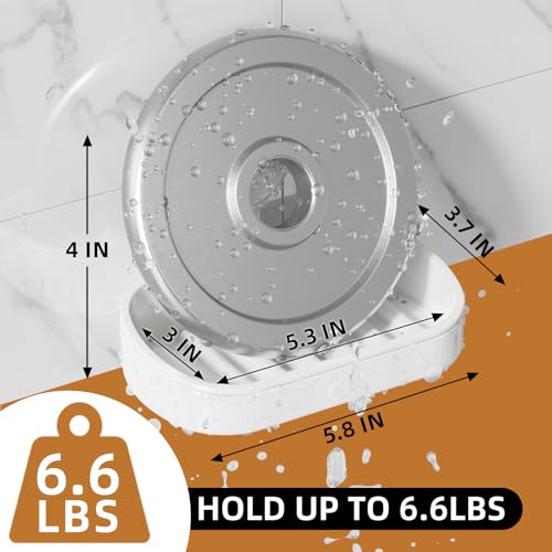 LEVERLOC Soap Holder, Soap Dish for Shower, Suction Cup Bar Soap Holder - style: 1 tier