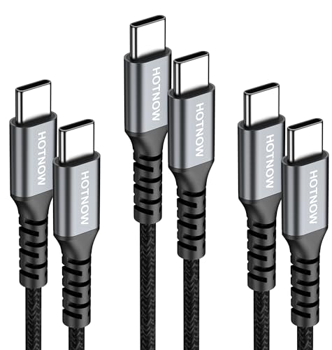 USB C to USB C Cable, 3FT 3 Pack, C to C Cable Fast Charging 65W Cord - color: Black, size: 3FT