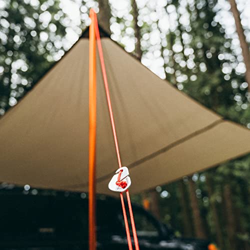 GEAR AID Guyline Tensioner Use to Quickly Secure Tents, Tarps, and Set Up a Taut Clothesline at Camp - style: Guyline Tensioner