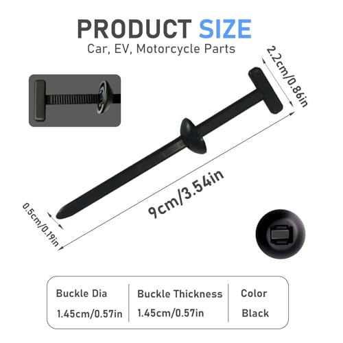 Nylon Universal Cable Tie Buckle - Heavy Duty Self-Locking Zip Ties with Pin & Button, UV-Resistant Multifunctional Fasteners for Auto Repair, Car Maintenance & Daily Fixing (40pcs) - color: 40pcs