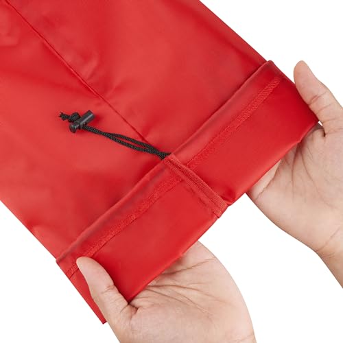 PALTERWEAR Drawstring Bag with Toggle - Nylon Cinch and Ditty Pouch Six-Pack (Red, 5 x 7 Inch, Set of 6) - color: Red, size: 5 x 7 Inch