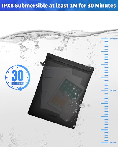 IPX8 Waterproof Document Bag: 15.3x11.8" Zipper Pouch