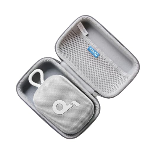 Anleo Hard Travel Case for Soundcore Select 4 Go Bluetooth Shower Speaker (Gray) - color: Gray
