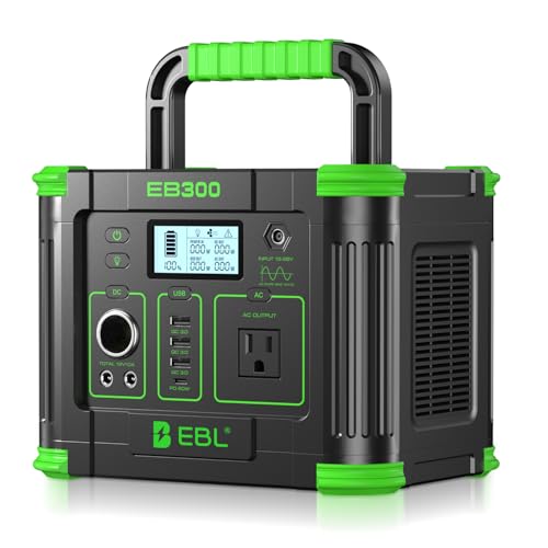 EBL 330W Portable Power Station 288.6Wh Power Supply for Outdoor & Home - color: Green