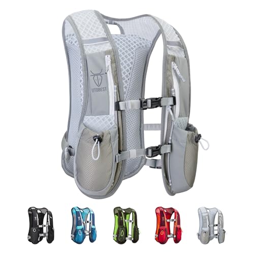 UTOBEST Running Vest Lightweight Hydration Vest Pack 5L UTR104 - color: Gray Vest 5L Only Vest