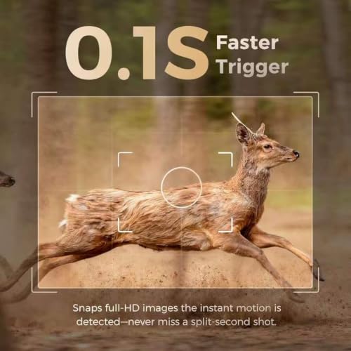 Loatos 48MP Trail Camera, AI Animal Detection 2K Live Cellular Trail Camera | 4G LTE Built-in-SIM, Real-Time Alert 0.1s Trigger, Game Cameras with Night Vision Motion Activated Waterproof IP66 Trail Cam