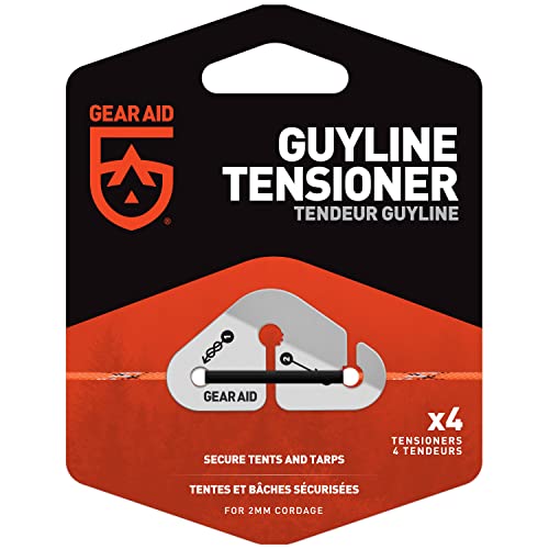 GEAR AID Guyline Tensioner Use to Quickly Secure Tents, Tarps, and Set Up a Taut Clothesline at Camp - style: Guyline Tensioner