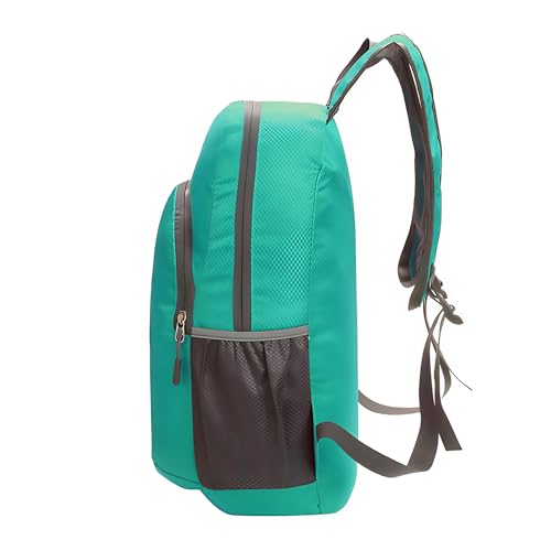MounTop Outdoor Lightweight Foldable Water Resistant Backpack for Travel Hiking Riding - color: Teal