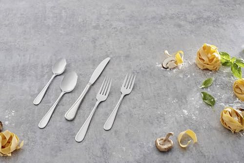 Oneida Flight Salad Forks Silverware Set for 4, Flatware | mirror finish | 6.65 inch length | dishwasher safe, cutlery set, utensil set, rust resistant, wedding silverware - style: Salad Forks, Set of 4