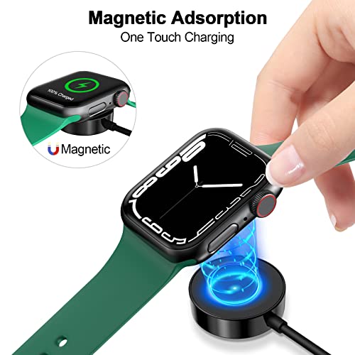 𝟐𝟎𝟐𝟔 𝐔𝐩𝐠𝐫𝐚𝐝𝐞𝐝 for Apple Watch Charger Magnetic Fast Charging Cable [Portable] Magnetic Wireless Charging Compatible with iWatch Series Ultra/9/8/7/6/SE/SE2/5/4/3/2-[1.2M] Black - color: Black, size: 1.2M