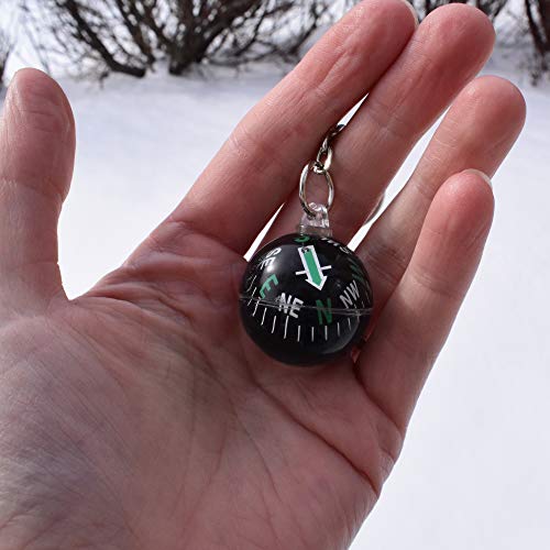 Munkees Ball Compass Keychain