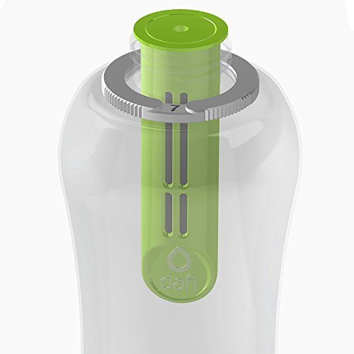 DAFI Water Bottle Filters and Cap Replacements Green, 2-Pack | Last up to 60 Days, Hiking Water Filter, Personal Filtered Water Bottle, Camping Water Filter, BPA-Free, Made in Europe - color: Lime, size: 2 sztuki