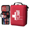 First Aid Kits - Compact First Aid Kit with Labelled Compartments Molle System Premium Emergency Kits for Home, Office, Car, Outdoor, Hiking, Travel, Camping - 216 piece - size: Medium Kit
