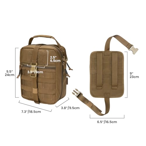 EXCELLENT ELITE SPANKER Rip Away Tactical Medical Pouch First Aid IFAK Pouch Utility EMT Pouch - color: Coyote brown