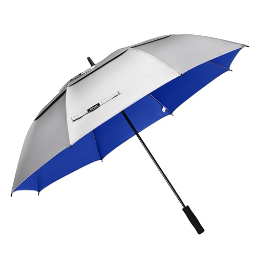 Gonex 62/68/72/80 Inch Golf Umbrella, Auto Open, Windproof, UV Protection - color: Silver/Blue, size: 80 inch