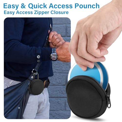 Cosmos Tactical Can Case Dip Can Pouch Zipper Belt Pouch for Belt and Bag, Dip Can Holster Pouch Pack Can Case Holder Tactical Gear Pouch Case Compatible with Zyn Can & Molle Pouch for Outdoor Travel