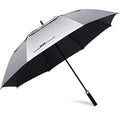 G4Free 47/54/62/68 Inch UV Protection Golf Umbrella Oversized Sun Umbrella | UPF 50+, Auto Open, Vented Double Canopy, Extra Large Coverage, Heavy Duty, Windproof Stick Umbrella - color: Black/Silver, size: 68 inch