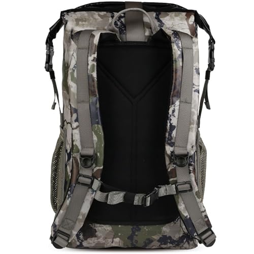 Yukon Outfitters Castor Waterproof Backpack | Roll-Top Dry Bag w/Padded Straps |Durable 25.5L Pack for Hiking & Outdoor Gear - color: Xk7