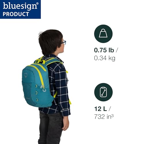 Osprey HydraJet 12L Kids' Hiking Pack with Hydraulics Reservoir, Green OS - color: Green Canopy