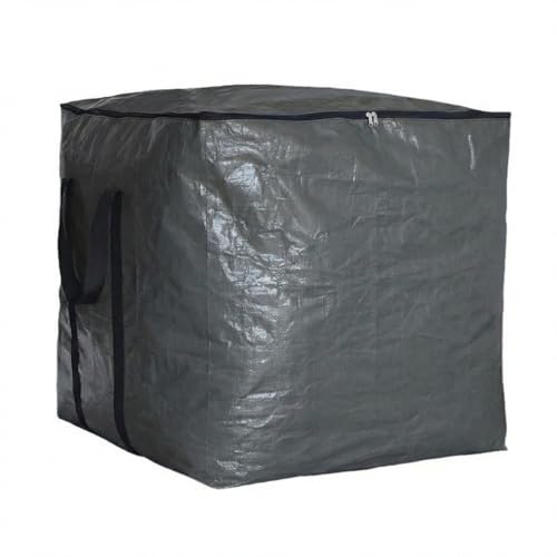 Extra Large Cube Moving Bags (Black, 19"x19"x19") | Heavy Duty, Water-Resistant, Foldable, For Clothes, Bedding, Blankets & Pillows, Reusable Alternative to Moving Boxes - color: Black, size: 19"x19"x19"