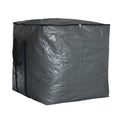 Extra Large Cube Moving Bags (Black, 19"x19"x19") | Heavy Duty, Water-Resistant, Foldable, For Clothes, Bedding, Blankets & Pillows, Reusable Alternative to Moving Boxes - color: Black, size: 19"x19"x19"
