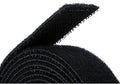 ENVISIONED 1" x 16' Reusable Hook & Loop Strong Grip Roll - Black (1" Wide, 16 Feet Long) Cut to Size, Multi-Purpose Fastener, Plant Ties, Garden Support, Gear Organizer, Securing Bundles, etc. - size: 1" x 16''