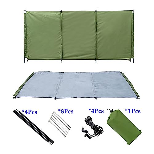 Beach Windscreen Privacy Wind Blocker with Carry Bag, Camping Windbreaks Stove Windscreen, Foldable Portable Wind Blocker, Privacy Screen for Garden Picnic Barbecue Bonfire Type A: 300X140cm (square)