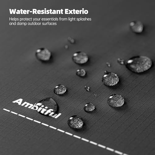 AMBITFUL AP-01 Water-Resistant Organizer Pouch, 17.7''x12.9'' Ultra-Light Travel Storage Bag for Camera Accessories, Cables, Toiletries and Outdoor Gear (XL（13L）) - size: XL（13L）