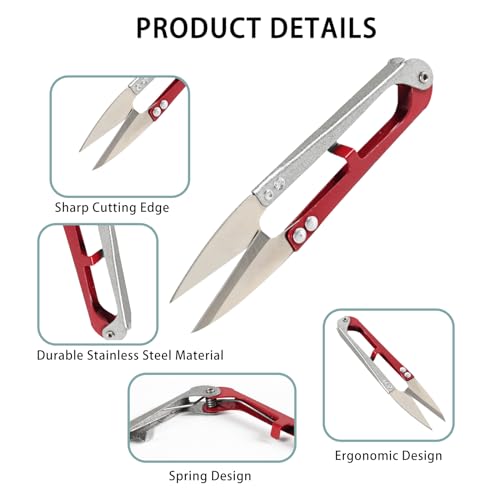 UCEC 12 PCS Thread Snips for Sewing Scissors Crochet Small Scissors Thread Cutter Yarn Cutter, 4.2" Sewing Snips Great for Stitch, Embroidery, Knitting, Mini DIY Supplie | 4.2" Sewing Snips for Stitch, Embroidery, Knitting & Crochet, Mini DIY Supplies wit