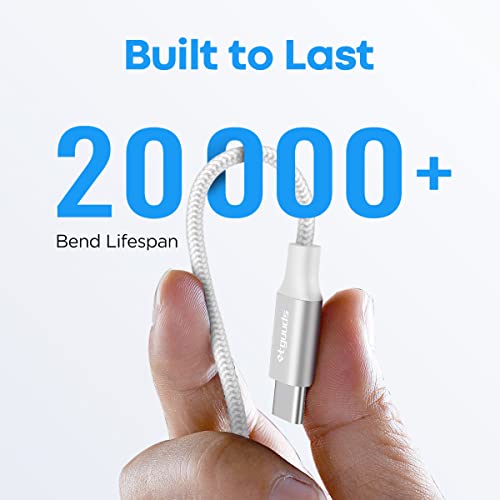 etguuds 4ft USB A to USB C Cable, 2Pack Fast Charging Cord Type C Charger - color: White, size: 4ft