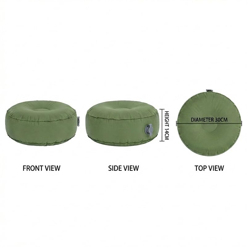 Inflatable Stool Camping Seat Foldable Sofa Leg Pads Cushion for Outdoor Hiking Travel Home Office Use Lightweight Durable Portable Navy - color: Navy Blue