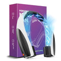 Portable Neck Fan with 6 Powerful Speeds, 8000mAh Battery Rechargeable Fan - color: Black-White